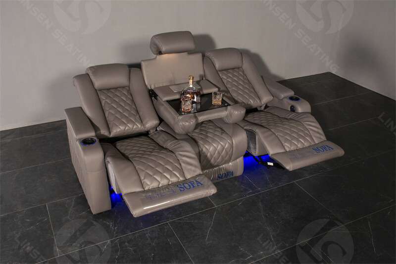 brown media recliners