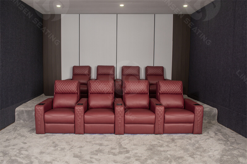 home theater with 8 seats