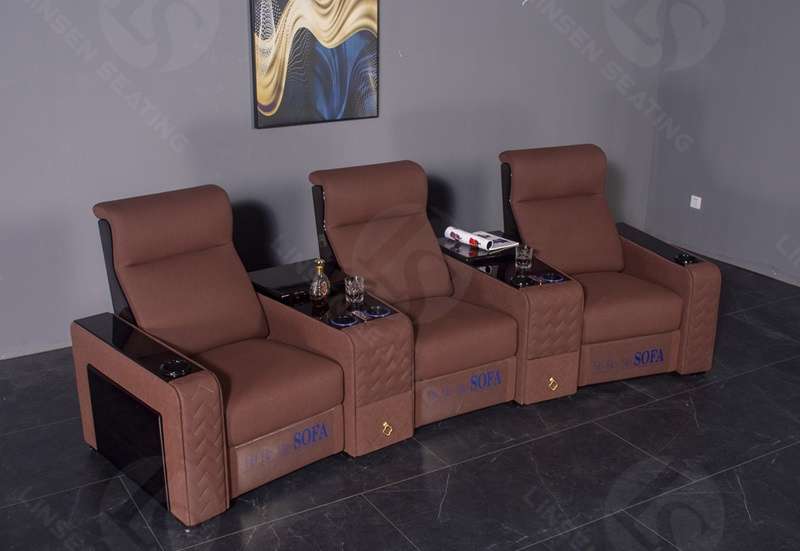 3-Seat Curved Theater Seating