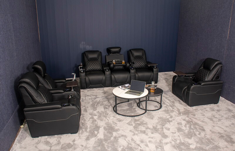 1+2+3 recliner for home theater