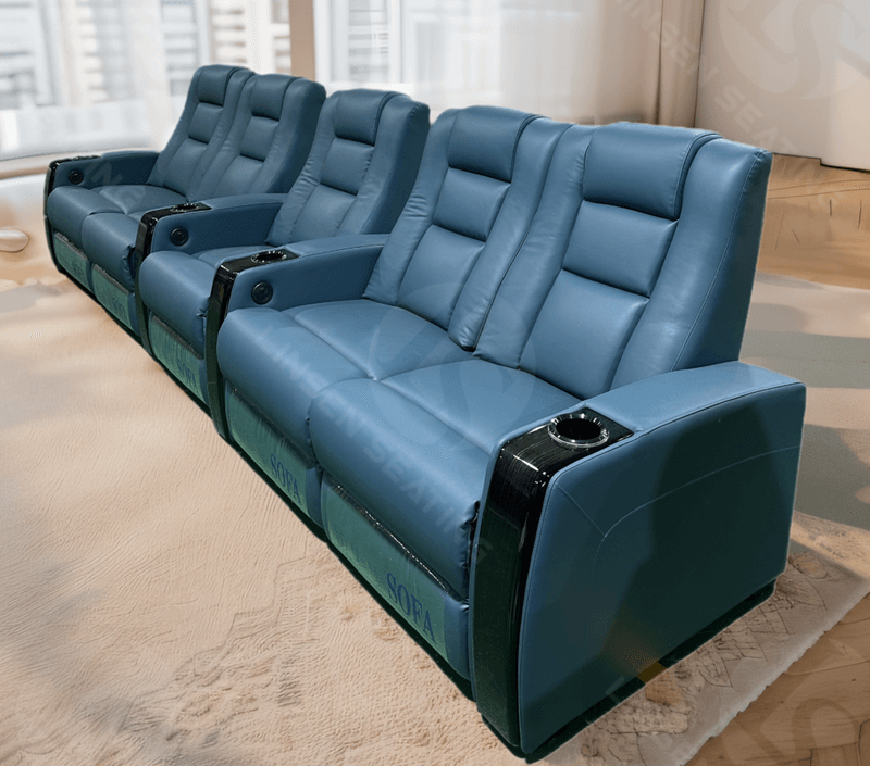 2 loveseat theater chairs