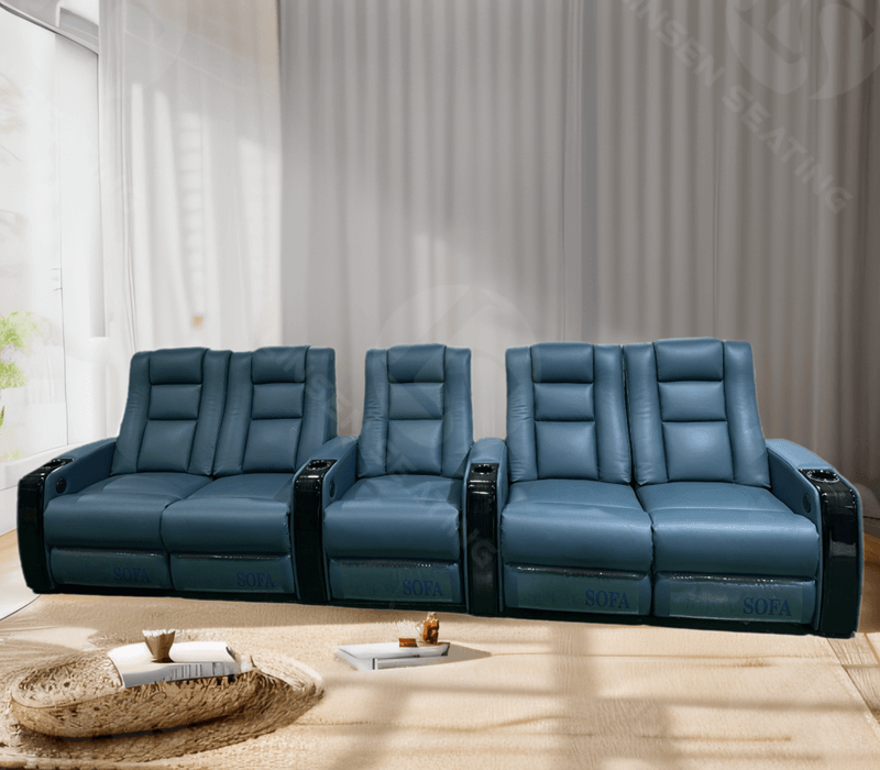 power reclining theater loveseat row of 5