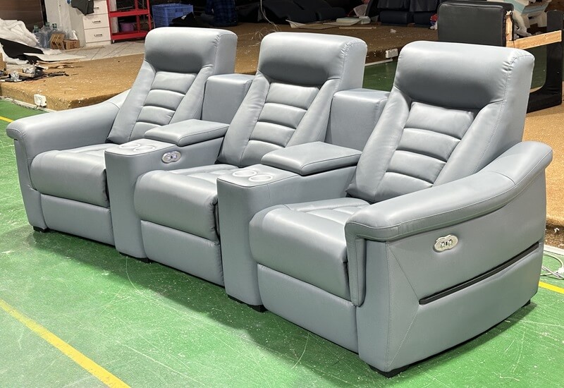 grey media recliners