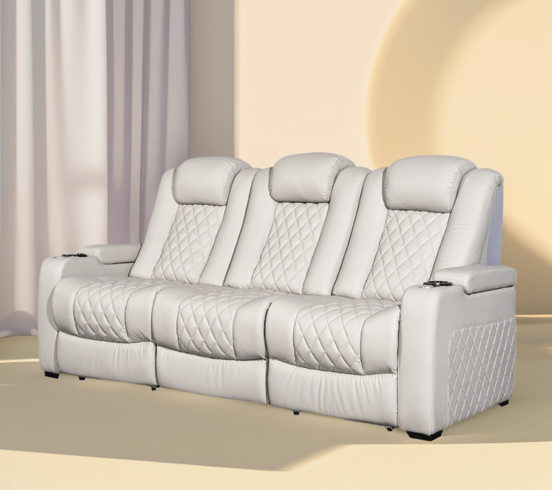 Modern Media Room Seating With Cooling Cup Holder