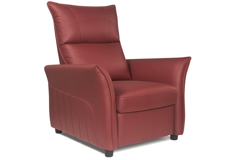 single leather reclining armchairs