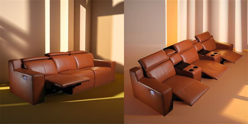 3 seater luxury reclining theater seats