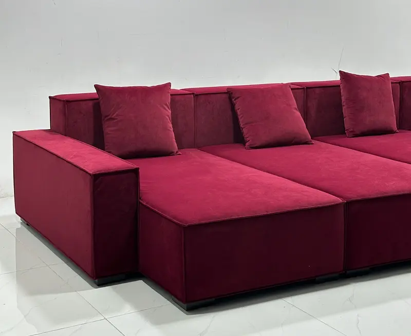 fabric cinema bed -right side view